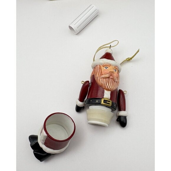 Hallmark Keepsake Christmas Ornament Santa Time Capsule with Scroll Inside 2001 - Picture 7 of 12